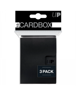Кутия за карти Ultra Pro - Card Box 3-pack, Black (15+ бр.) 