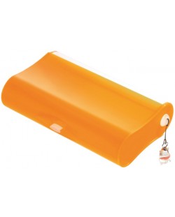 Кутия за моливи Han Cool - с 3 отделения, оранжева