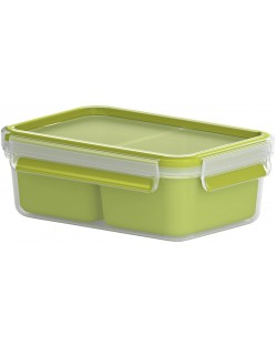 Кутия за храна Tefal - Clip & Go, K3100512, 1 L, зелена