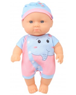 Кукла Moni Toys - С дрехи на слонче, 20 cm