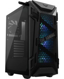 Кутия ASUS - TUF Gaming GT301, mid tower, черна/прозрачна