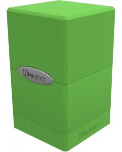 Кутия за карти Ultra Pro Satin Tower - Lime Green (100+ бр.)