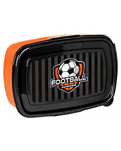 Кутия за храна Paso Football - Оранжево-черна