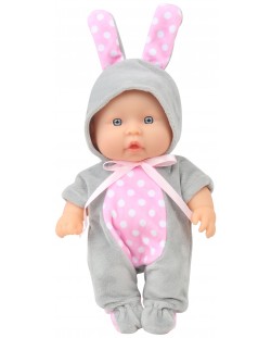 Кукла Moni Toys - С костюм на сиво зайче, 20 cm