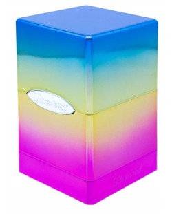 Кутия за карти Ultra Pro Satin Tower - Hi-Gloss Rainbow (100+ бр.)