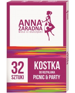 Кубчета за разпалване на скара Anna - Picnic and Party, 32 кубчета, бели