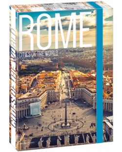 Кутия с ластик Ars Una Cities А4 - Rome