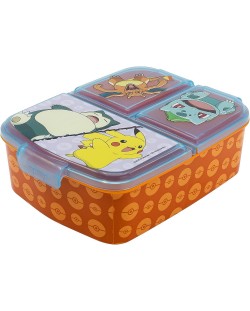 Кутия за храна Stor Pokémon - С 3 отделения