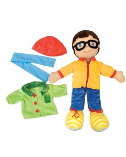 Кукла за игра Nowa Szkola - Момче с дрехи, 75 cm