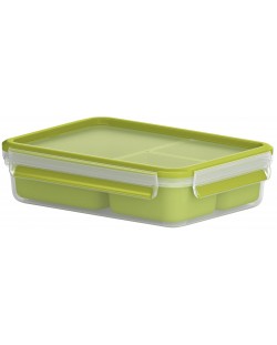 Кутия за храна Tefal - Clip & Go, K3100412, 1.2 l, зелена