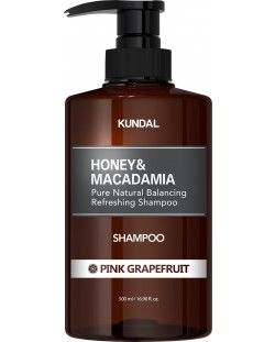 Kundal Шампоан Honey & Macadamia, Розов грейпфрут, 500 ml