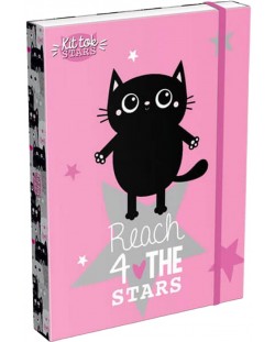 Кутия с ластик Lizzy Card Kit Tok Stars - 33 x 24 x 5 cm