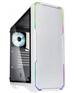 Кутия Bitfenix - Enso Mesh RGB, mid tower, бяла/прозрачна