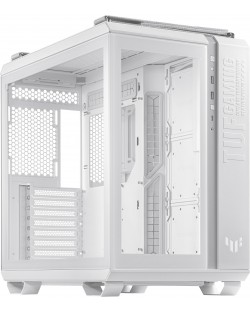Кутия ASUS - TUF Gaming GT502, mid tower, бяла/прозрачна