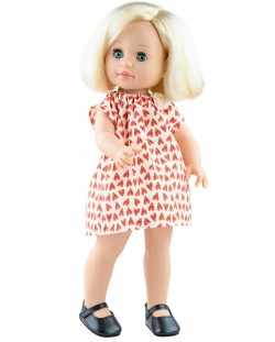 Кукла Paola Reina Soy Tú - Лиере, с рокля на сърчица, 42 cm