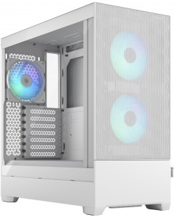 Кутия Fractal Design - Pop Air RGB, mid tower, бяла/прозрачна