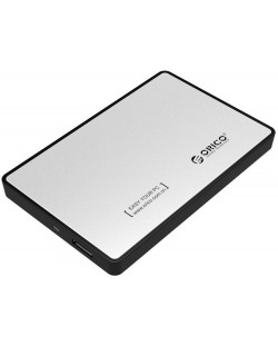 Кутия за твърд диск Orico - 2588US3-V1-SV, USB 3.0, 2.5'', сребриста