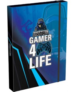 Кутия с ластик Lizzy Card Gamer 4 Life - 33 x 24 x 5 cm