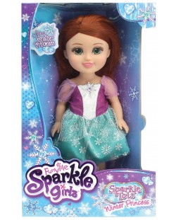 Кукла Funville Sparkle Girlz - Зимна принцеса, 33 cm, с кестенява коса