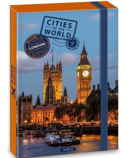 Кутия с ластик Ars Una Cities of The World - А4, London
