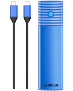 Кутия за SSD Orico - PWM2-G2, M.2 NVMe M/B, USB 3.2, синя