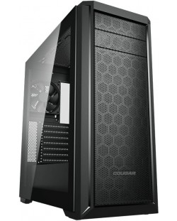 Кутия COUGAR - MX330-G Pro, mid tower, черна/прозрачна