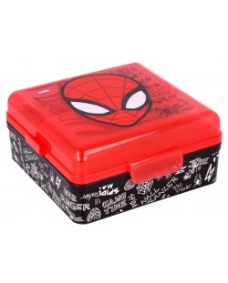 Кутия за храна Stor - Spiderman, с 3 отделения