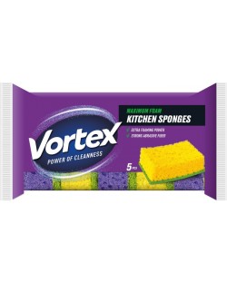 Кухненски гъби Vortex - 5 броя, многоцветни