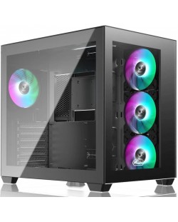 Кутия Raijintek - PAEAN C7 Black, mid tower, черна/прозрачна