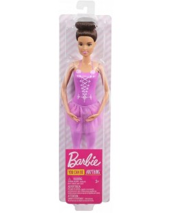 Кукла Mattel Barbie - Балерина, с кестенява коса и лилава рокля