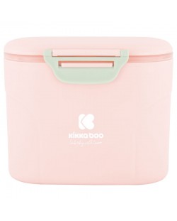 Кутия за сухо мляко Kikka Boо - Розова, с лъжичка, 160 g
