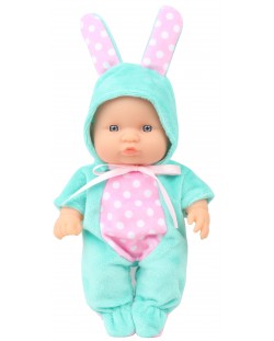 Кукла Moni Toys - С костюм на ментово зайче, 20 cm