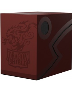 Кутия за карти Dragon Shield Double Shell - Blood Red/Black (150 бр.)