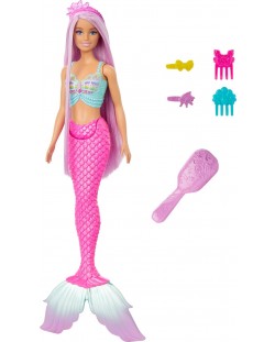 Кукла Barbie - Русалка с лилава коса и аксесоари