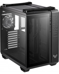 Кутия ASUS - TUF Gaming GT502 Plus ARGB, mid tower, черна/прозрачна