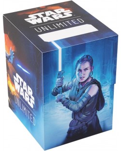 Кутия за карти Gamegenic - Star Wars: Unlimited Soft Crate - Rey/Kylo Ren (60 бр.)