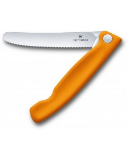 Кухненски сгъваем нож Victorinox - Swiss Classic, 11 cm, оранжев