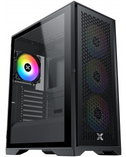 Кутия Xigmatek - LUX S, mid tower, черна/прозрачна