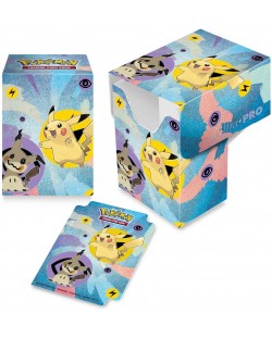 Кутия за съхранение на карти Ultra Pro Deck Box - Pikachu & Mimikyu (75 бр.)