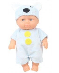 Кукла Moni Toys - Със син костюм на мишле, 20 cm