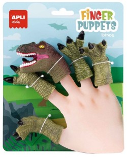 Кукли за куклен театър Apli - Тиранозавър Рекс, игра за пръсти