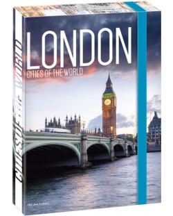 Кутия с ластик Ars Una Cities А4 - London