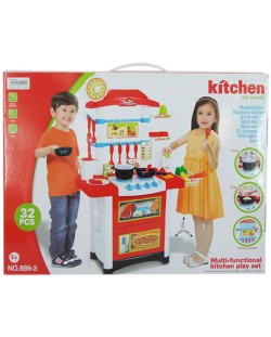 Детска мултифункционална кухня Ocie - Червена