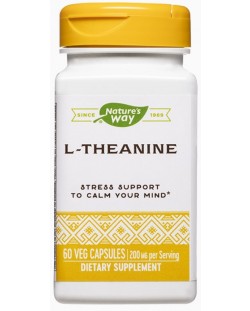 L-Theanine, 60 капсули, Nature’s Way