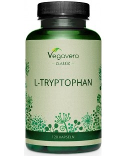L-Tryptophan, 500 mg, 120 капсули, Vegavero