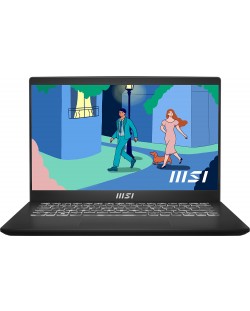 Лаптоп MSI - Modern 14 C12M, 14'', FHD, IPS, i3-1215U, черен