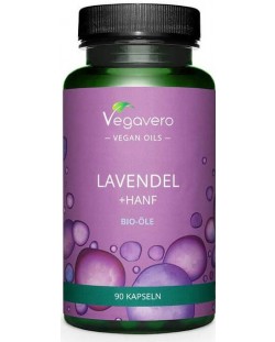 Lavendel + Hanf Bio-öle, 90 капсули, Vegavero