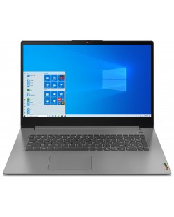 Лаптоп Lenovo - IdeaPad 3 UltraSlim, 17.3'', FHD, Ryzen 3, сив