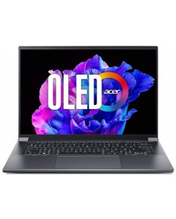 Лаптоп Acer - Swift X SFX14-71G-70TE, 14.5'', 2.8K, i7, Steel Gray