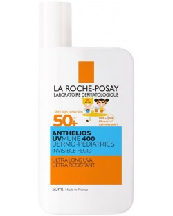 La Roche-Posay Anthelios Невидим флуид за деца UVMune 400, SPF50+, 50 ml